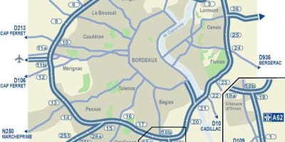 Bordeaux veien kart
