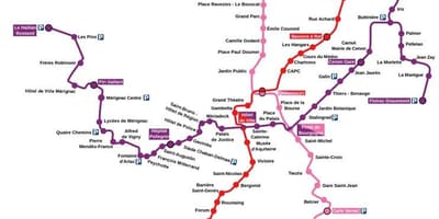 Bordeaux metro kart